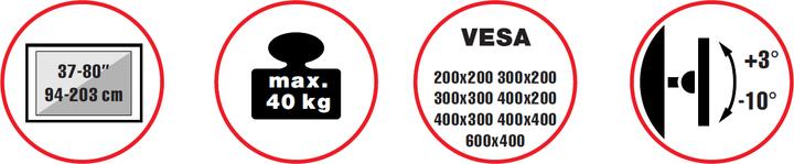 Actual product image Reflecta TV Stand 80 Super Slim (80", 40 kg)