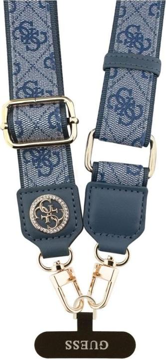 Produktbild Guess Universal lanyard CBDY 4G Tether Patch Strass Metal Logo blue