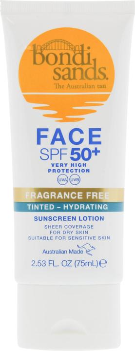 Actual product image Bondi Sands Hydrating Tinted Face Lotion (Sun cream face, SPF 50+, 75 ml)