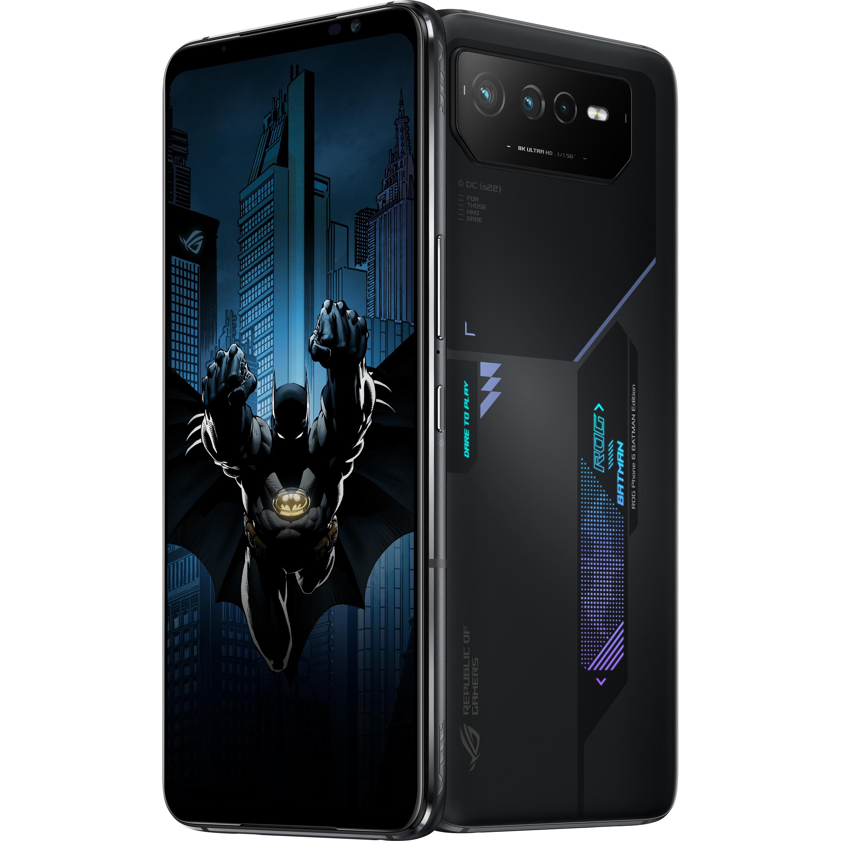 Thumbnail - ASUS ROG Phone 6 Batman Edition (256 GB, Black, 6.78", Dual SIM, 50 Mpx, 5G), Smartphone, Schwarz