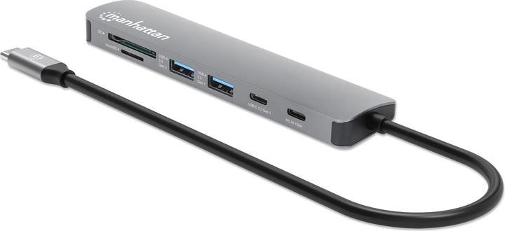 Image du produit Manhattan USB-C PD auf HDMI 7-in-1 4K Dockingstation / Multiport Hub (USB-C, 7 ports)