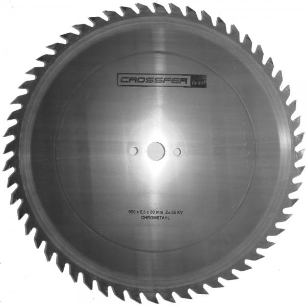 Immagine prodotto Crossfer - GESCHRÄNKTES SÄGEBLATT FÜR HOLZ-GROBSCHNITT 500 MM Ø x 2,5mm, Bohrung 30mm, 56 Zähne.