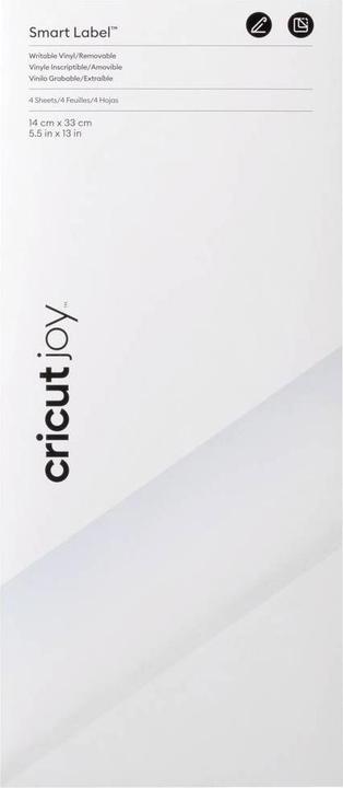 Actual product image Cricut Smart Vinyl Removable Joy 14x33cm 4 sheets Writable Black (P)