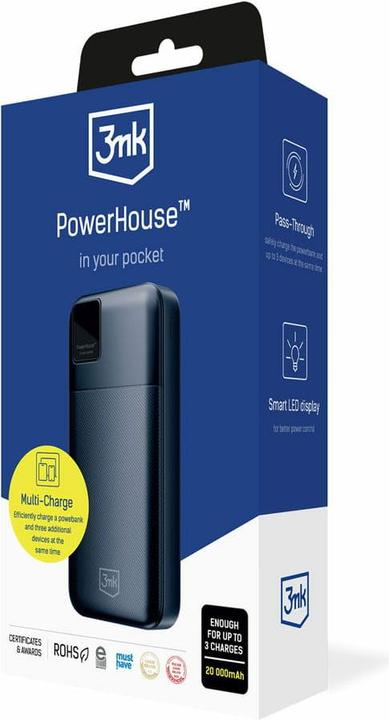 Actual product image 3MK Powerbank PowerHouse 20.00mAh (20000 mAh, 22.50 W, 74 Wh)