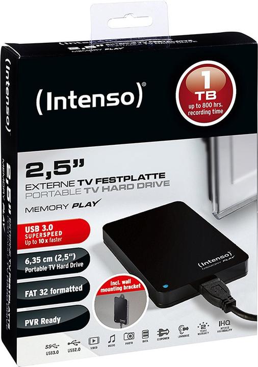 Image du produit Intenso Memory Play - Disque dur de la télévision (1 To)
