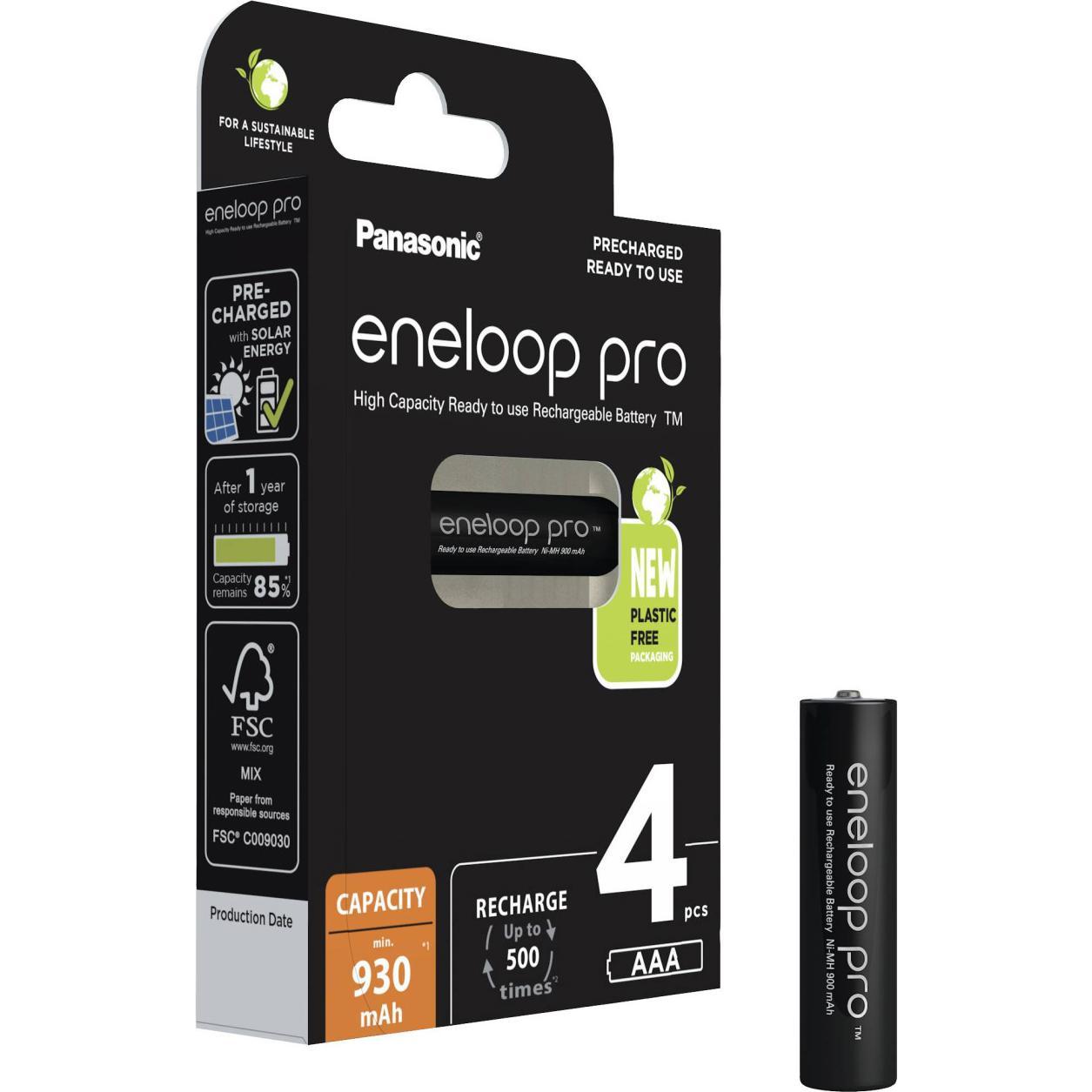 Thumbnail - Panasonic eneloop pro (4 Stk., AAA, 930 mAh), Batterien + Akkus