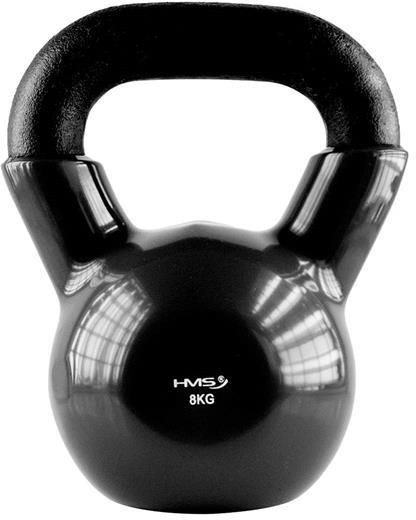 Image du produit HMS 8kg Vinyle Kettlebell noir KNV08 (1 x 8 kg)