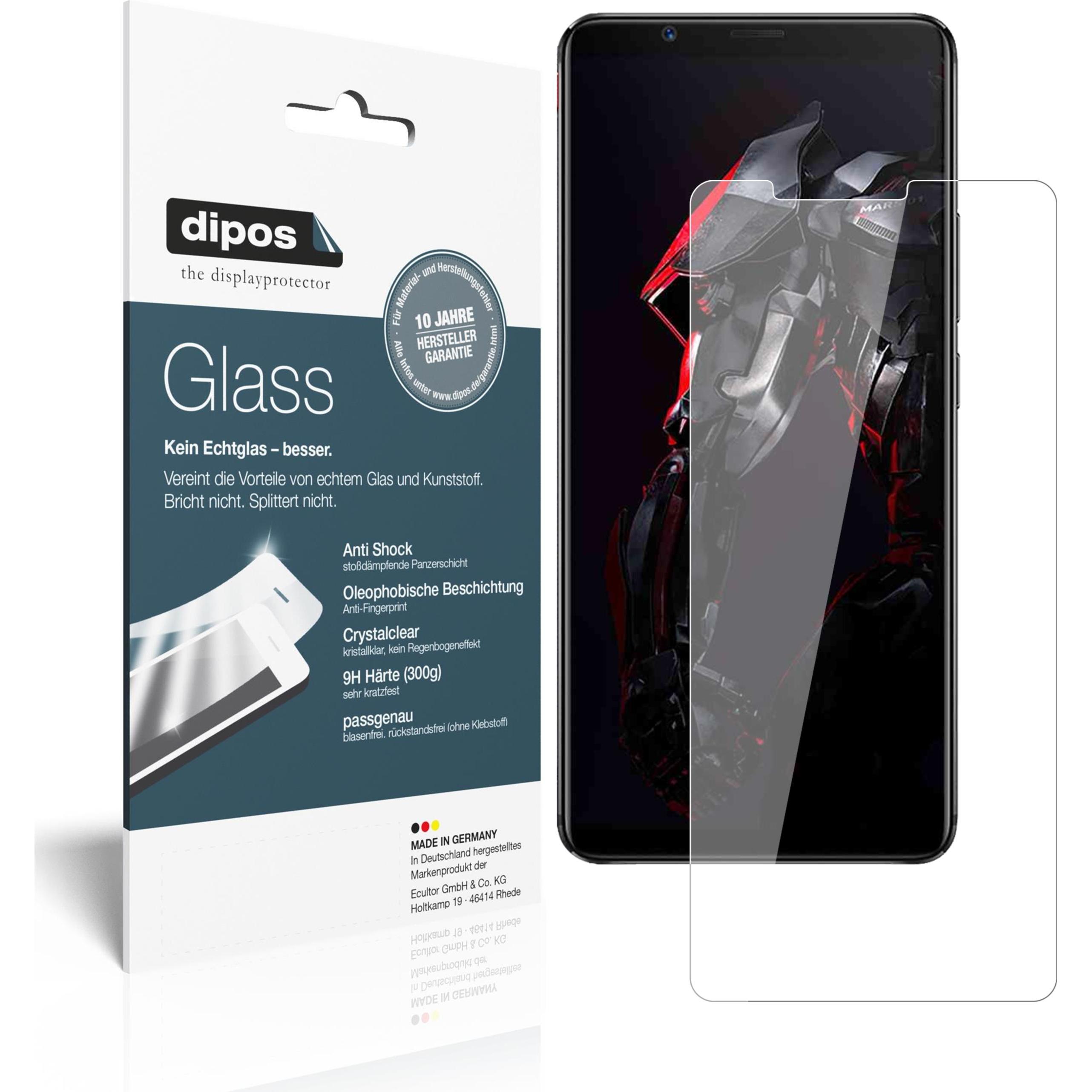 Dipos Displayschutz Anti-Shock (1 Stück, Nubia Red Magic Mars), Smartphone Schutzfolie, Transparent