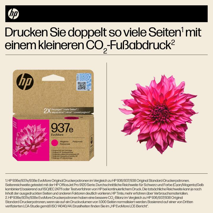 Immagine prodotto HP 4S6W7NE#CE1 937e EvoMore OJ PRO inchiostro magenta 1650pagine (M)