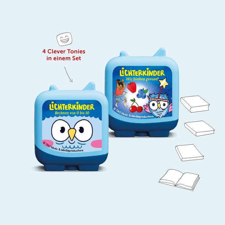 Produktbild Tonies Clever Tonie Lichterkinder - Lernen mit Liki & Lumi 4er Set (Deutsch)