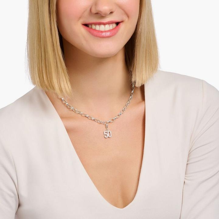 Immagine prodotto Thomas Sabo Charm-Anhänger E-Gitarre Silber (Argento 925, Smalto)