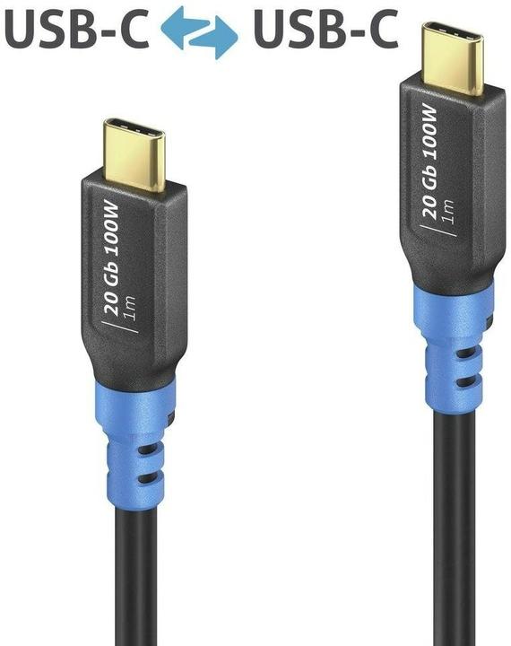 Produktbild Purelink USB-C>C Kabel 0,3m (0.30 m, USB 3.2 Gen 2x2, 100 W)