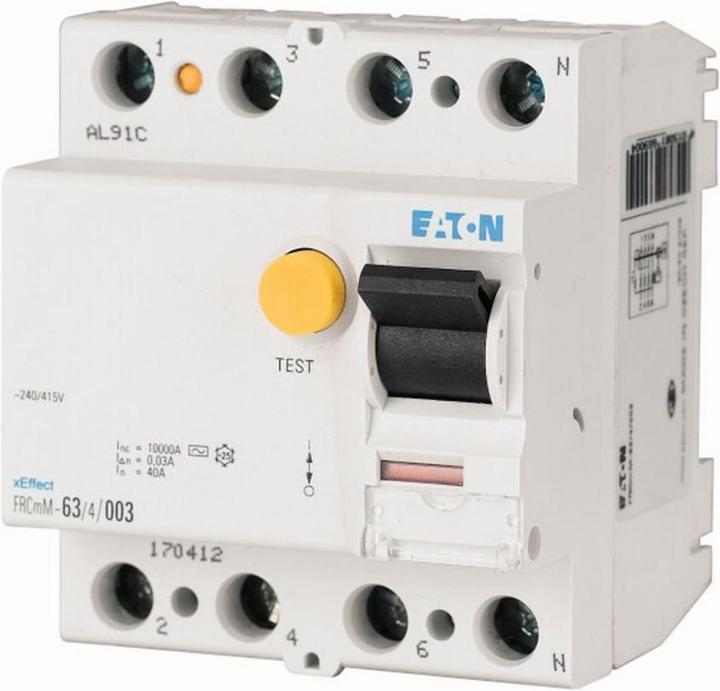 Produktbild Eaton MOE FRCMM-40/4/003-A-NA FI-Schalter, 40A, 4pol, 30mA, Typ A
