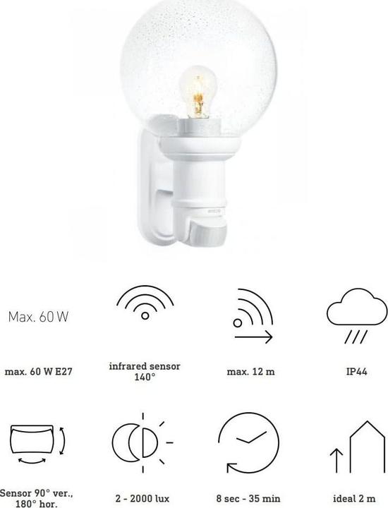 Actual product image Steinel Sensor lamp L 560 S (E27, IP44)