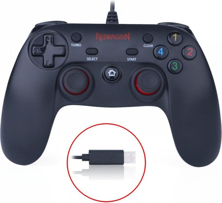 Immagine prodotto Redragon : Saturn G807 Wired Controller /PC (PS3, PC, Android)
