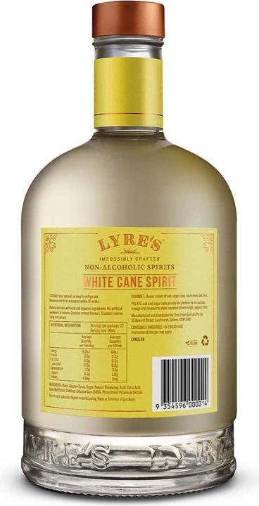 Actual product image Lyre's White Cane Spirit (1 x 70 cl)