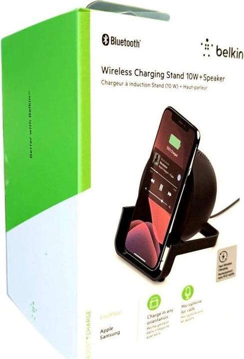 Produktbild Belkin BoostCharge 3-in-1 Wireless Charger + Ständer + Lautsprecher (10 W)