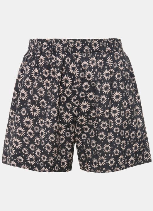 Image du produit Studio Untold Short taille haute et jambe large, taille élastique. Imprimé soleil (44)