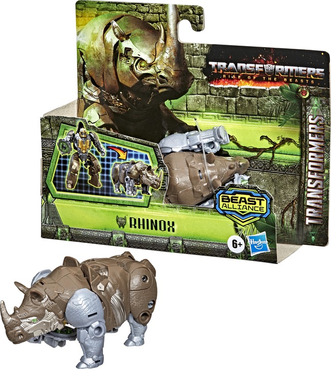 Immagine prodotto Transformers Rise of the Beasts, Alleanza delle Bestie, figura d'azione Rhinox dei Battle Changers per il film