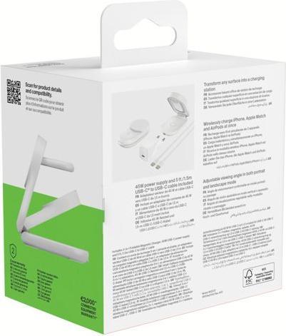 Produktbild Belkin UltraCharge 25 Watt Qi2 Magnetic 3-in-1 Ladestation (25 W)