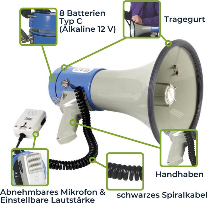 Actual product image Velleman MP25SFM Megaphone (Megaphone)