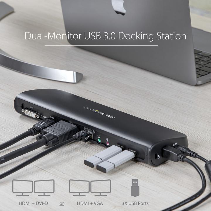 Produktbild StarTech Usb3sdockhdv (USB-B, 1 Port)
