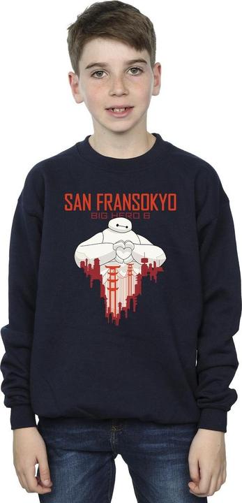 Produktbild Disney Big Hero 6 Baymax San Fransokyo Heart Sweatshirt Jungen (152, 158)