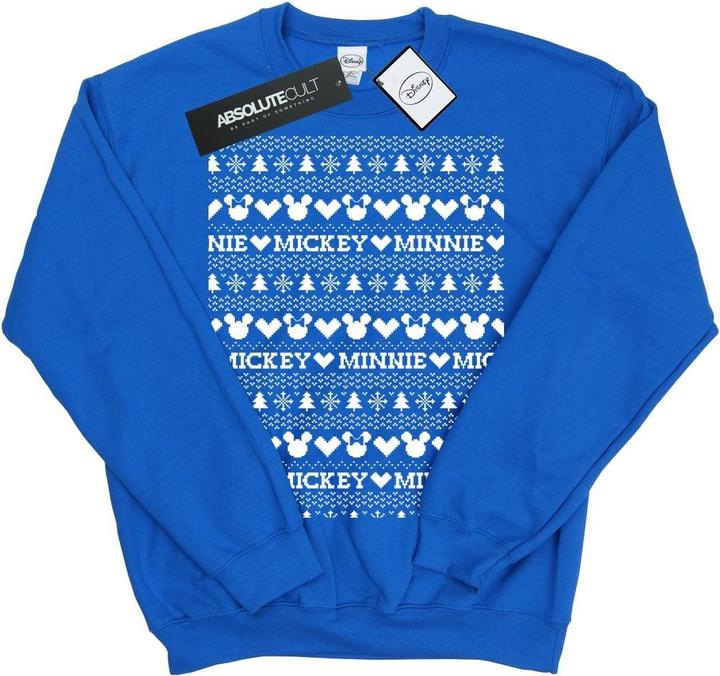 Immagine prodotto Disney Mickey And Minnie Christmas Fair Isle Felpa Ragazze (116)