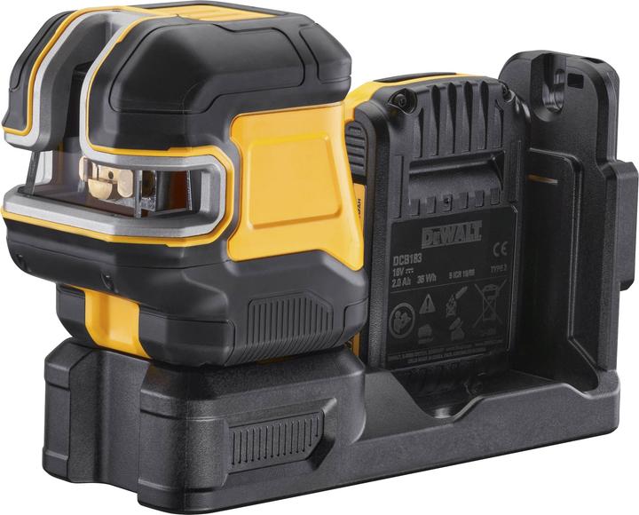 Produktbild DeWalt Nivel Láser autonivelante VERDE de líneas en cruz + 5 puntos XR 18V/12V con batería 18V LiIon 2Ah