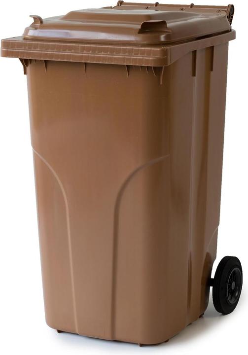 Produktbild Verwo Kunststoffcontainer mit Deckel 240 l, Braun (240 l)