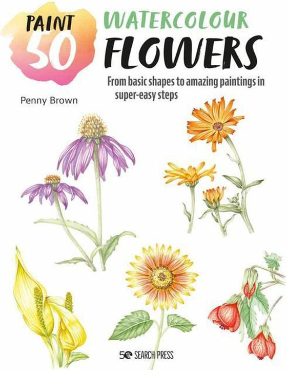 Produktbild Watercolour Flowers (Englisch, Penny Brown, 2023)