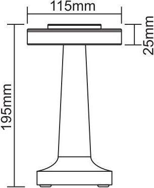 Actual product image Domoletti LED Table Lamp Rodeo Etled-53c Black