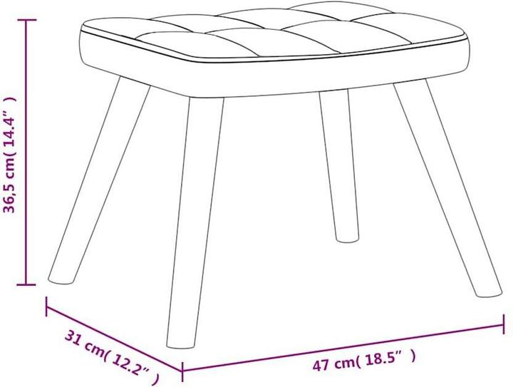 Produktbild vidaXL Schaukelstuhl