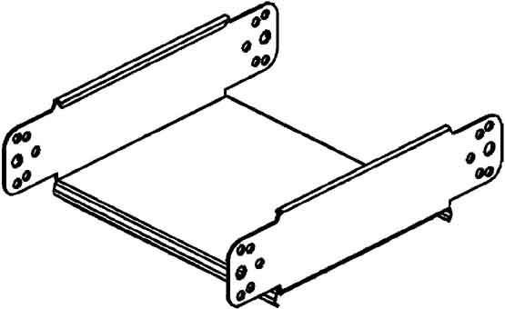 Actual product image Niedax NIE RGE60.300 articulated vertical 60x300mm strip galvanised DIN EN 10346 (30 cm)