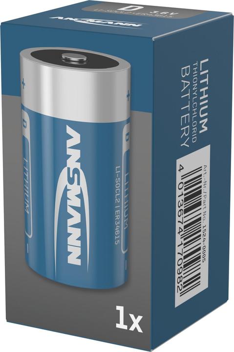 Actual product image Ansmann Battery D ER34615 3.6V Lithium thionyl chloride (1 pcs.)