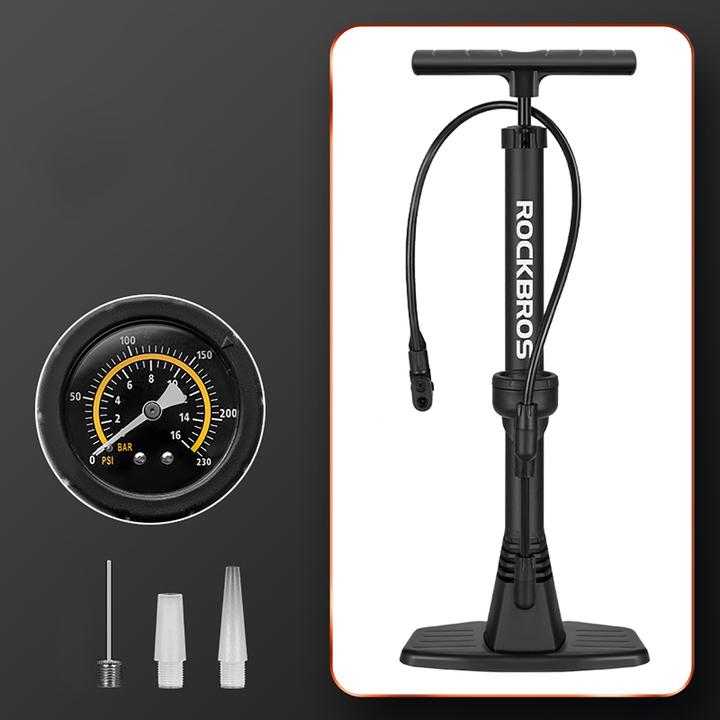Actual product image Rockbros 42510001001 floor bicycle pump - black