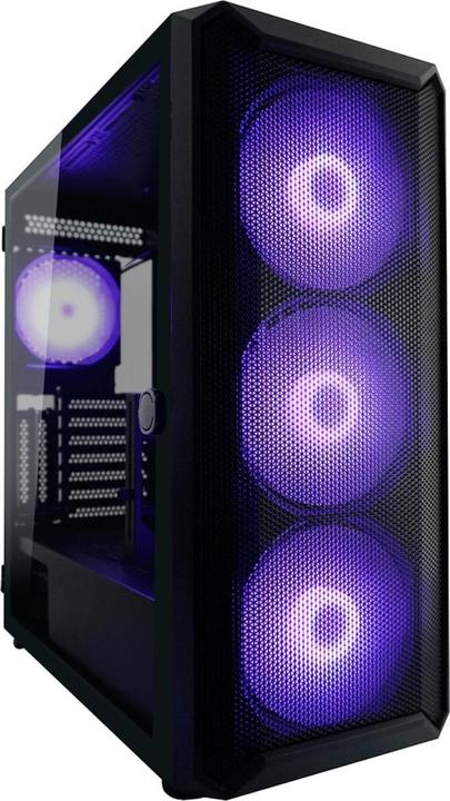 Actual product image Powercolor LC-Power Gaming 804B Obsession X RGB black retail case (ATX, mATX, Mini-ITX)