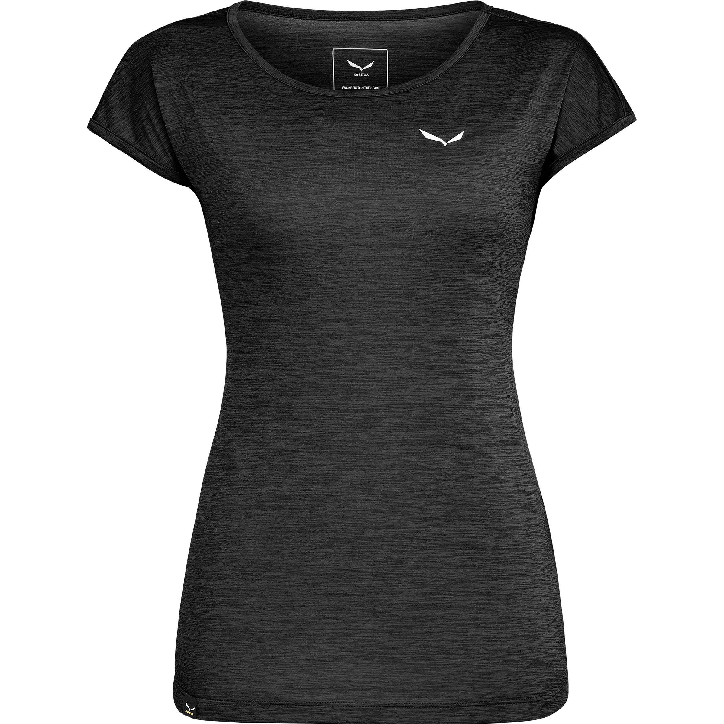 Salewa, Damen, Funktionsshirt, Puez Melange Dry'Ton T-Shirt Da (40), Schwarz, 40