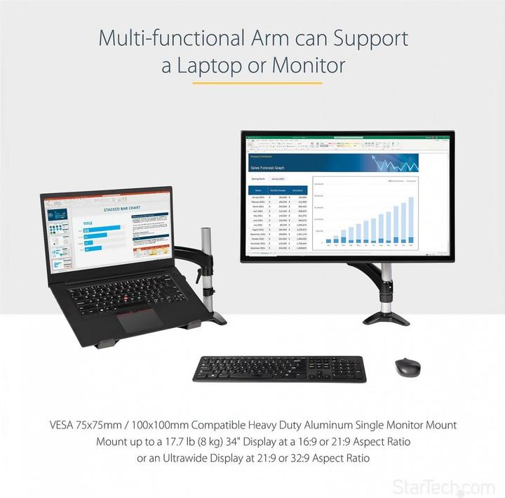 Actual product image StarTech .com monitor holder (Table, 34.02")