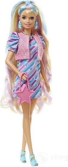 Actual product image Barbie Totally Hair Doll in Star Look