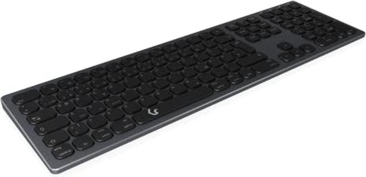 Actual product image KeySonic Full-Size Aluminum Keyboard, Bluetooth® & RF, for Win & macOS (DE, Wireless)