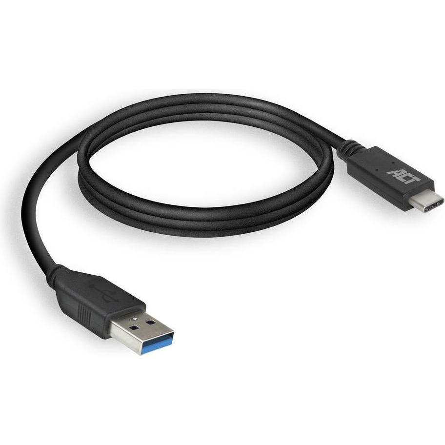 Thumbnail - ACT USB 3.2 Gen1 connection cable A male - C male 2 meters (2 m, USB 3.2 Gen 1), USB Kabel