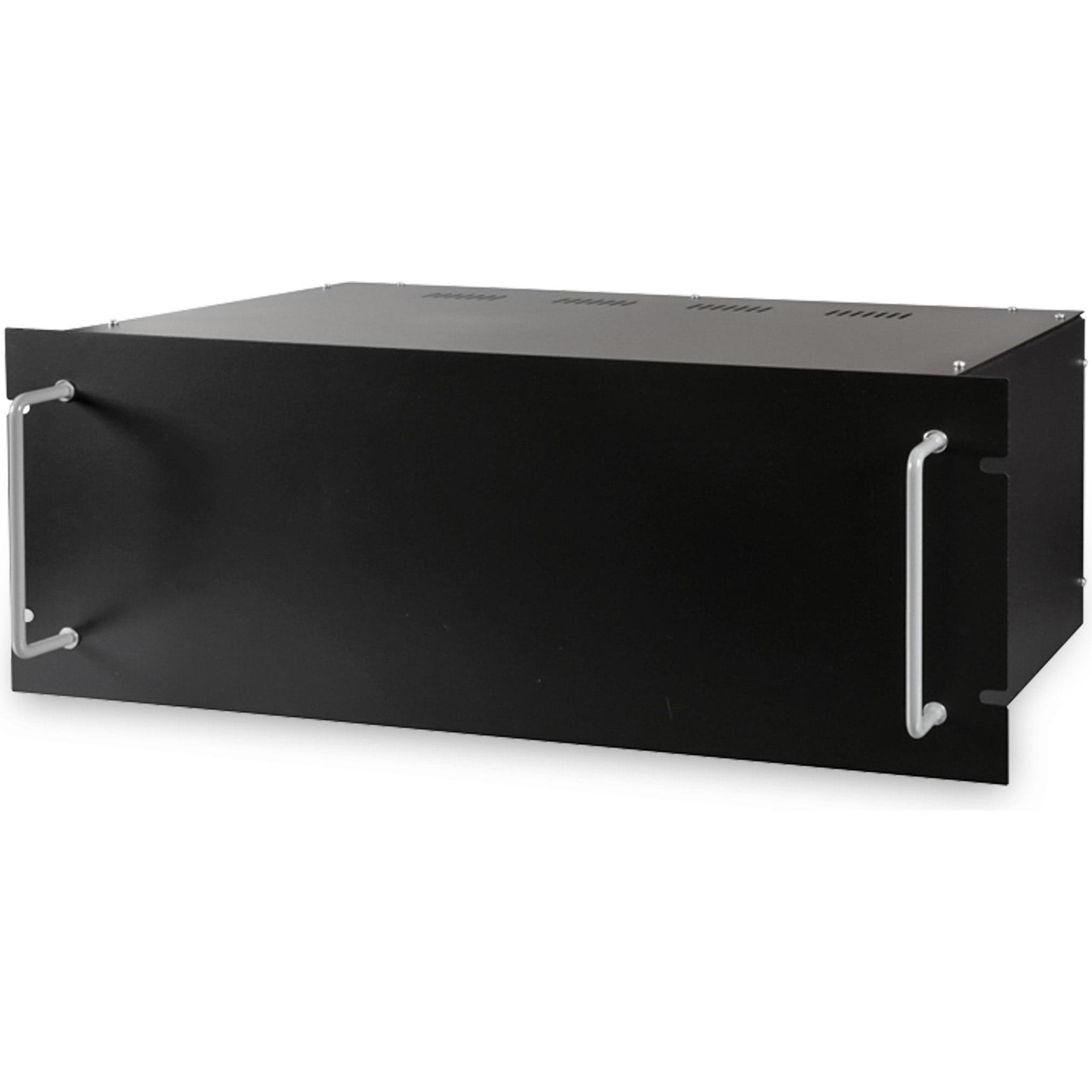 Blanko 480 mm (19″) Rack-Leergehäuse 4 HE Montagesatz (19" Rack), Audio Racks + Cases, Schwarz