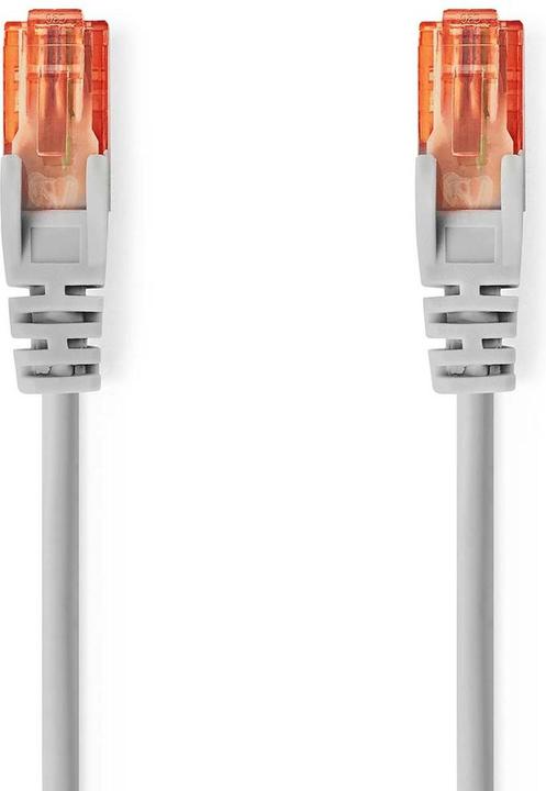 Produktbild Nedis CAT6-Netzwerkkabel | RJ45 Stecker | RJ45 Stecker | U/UTP | 10.0 m | Rund | PVC | Grau | Label (U/UTP, CAT6, 10 m)