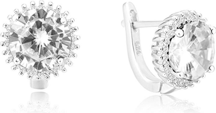 Produktbild Beneto Silver glittering earrings AGU1202 (L)