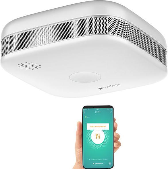 Image du produit VisorTech WLAN-Design-Rauchmelder