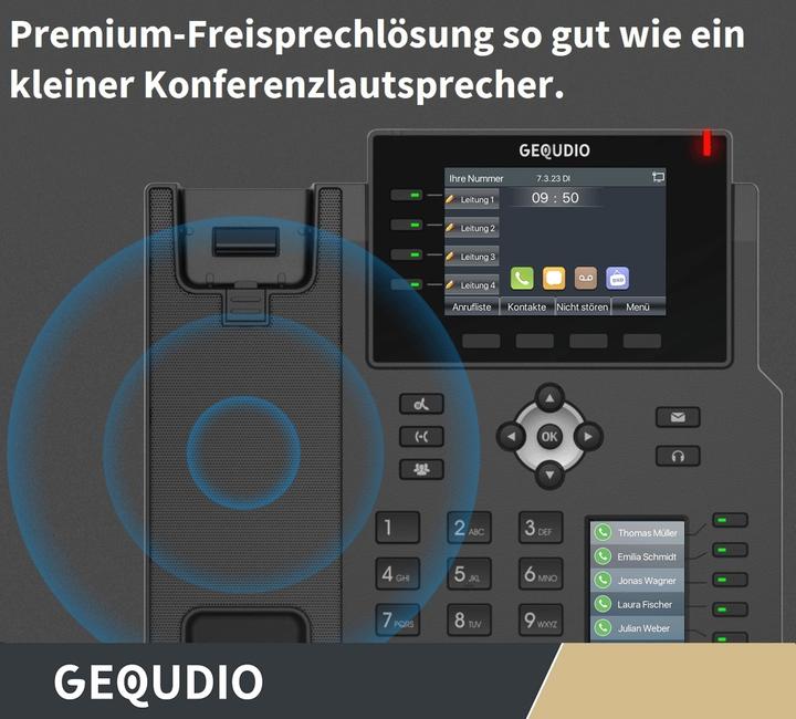 Immagine prodotto Gequdio Telefono IP GX5+ con alimentatore
