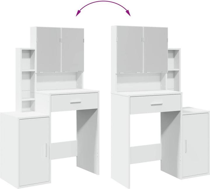 Produktbild vidaXL Schminktisch (80 x 35 x 132 cm)