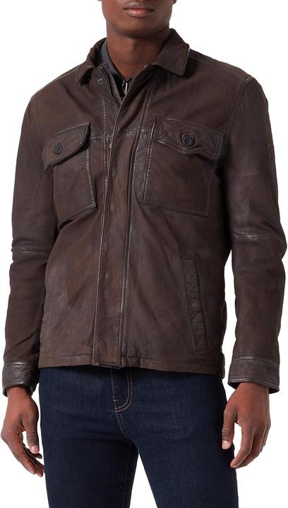 Actual product image Camel Active Leather Shirt Jacket (110)