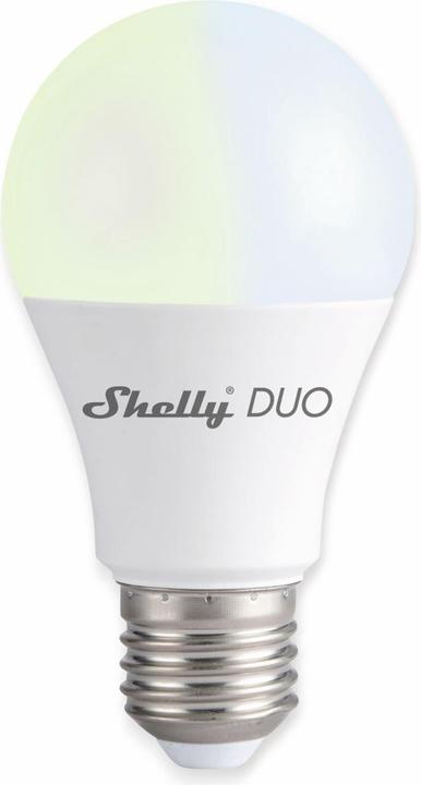 Produktbild Shelly Duo E27 - WW/CW (E27, 9 W, 800 lm, 1 x, F)